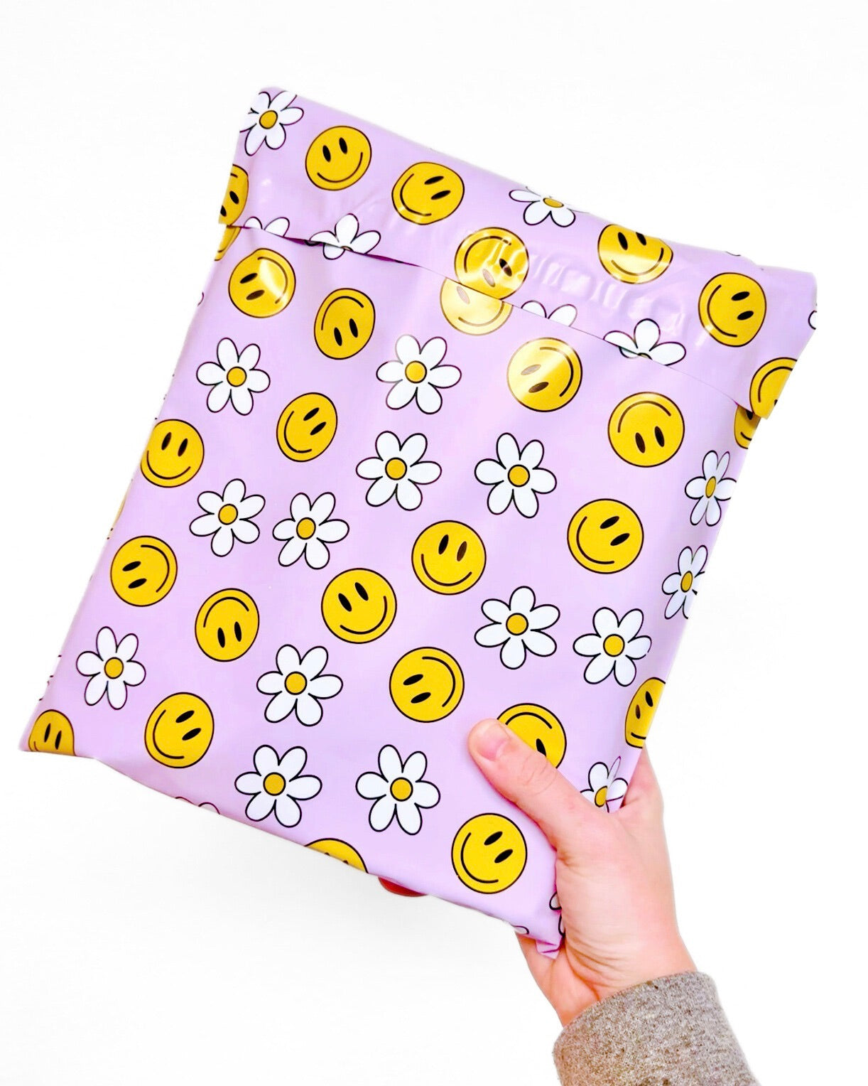 10x13" Lilac Daisies Poly Mailers