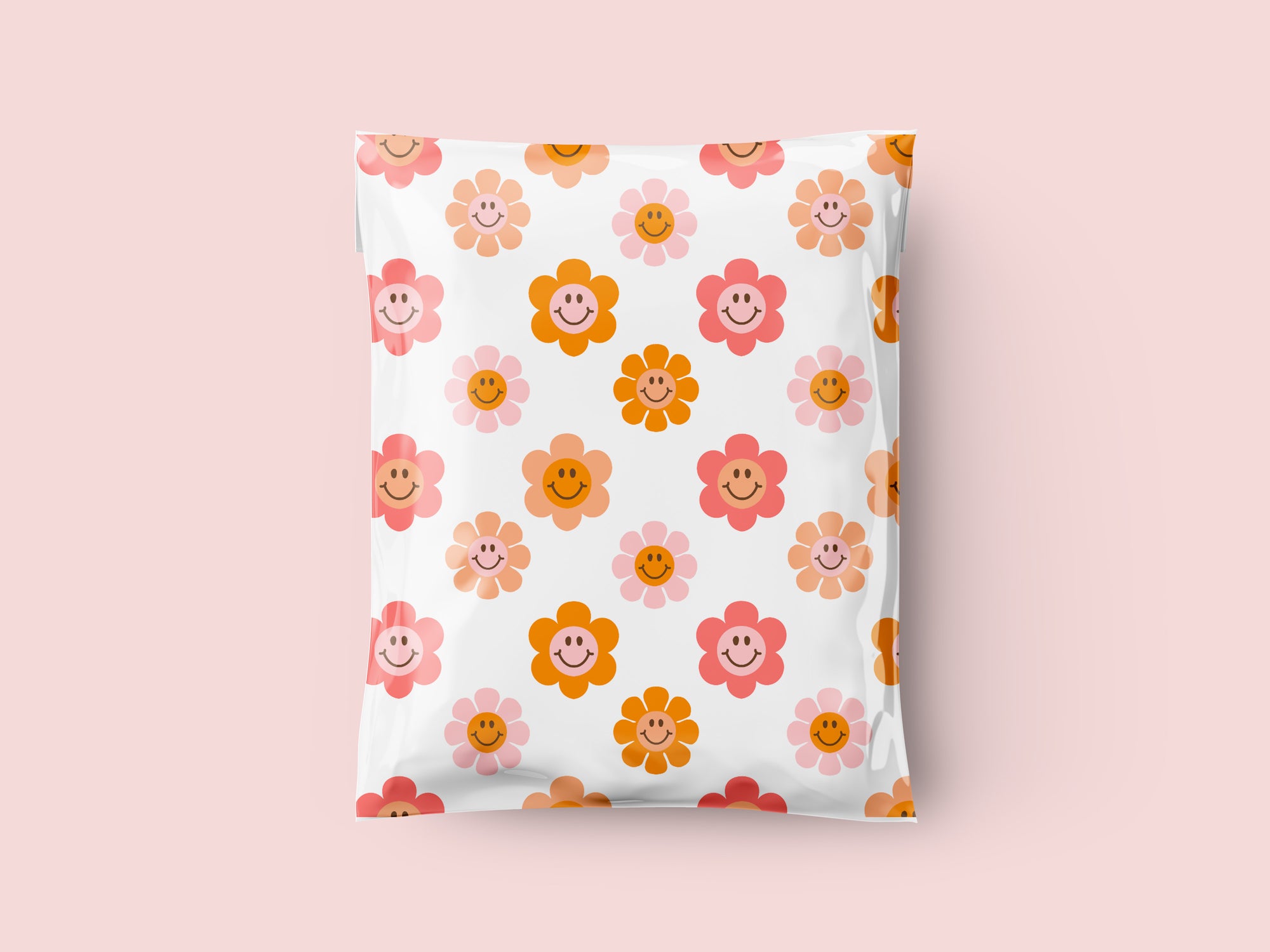 10x13" Retro Flowers Poly Mailers