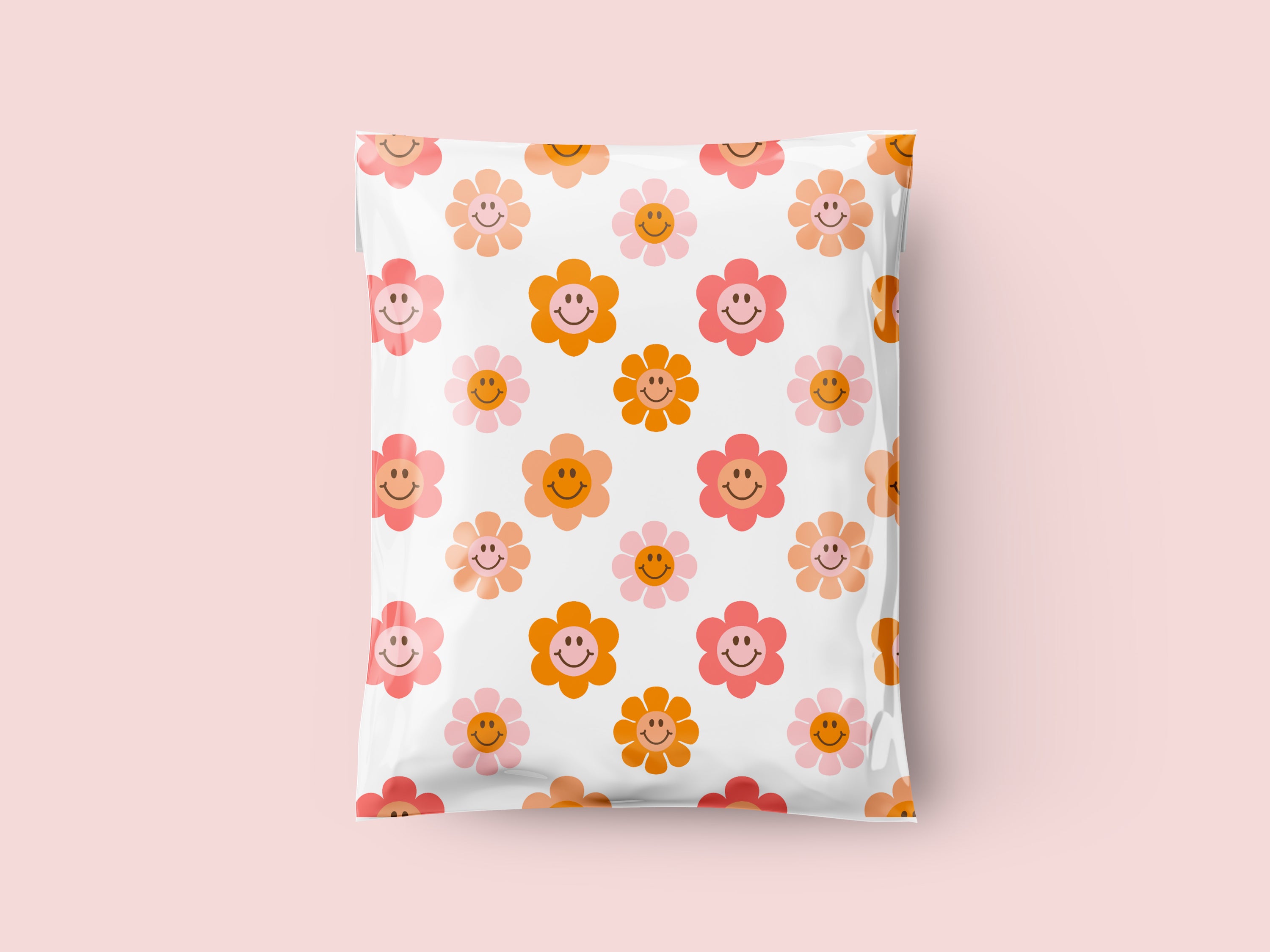 10x13" Retro Flowers Poly Mailers