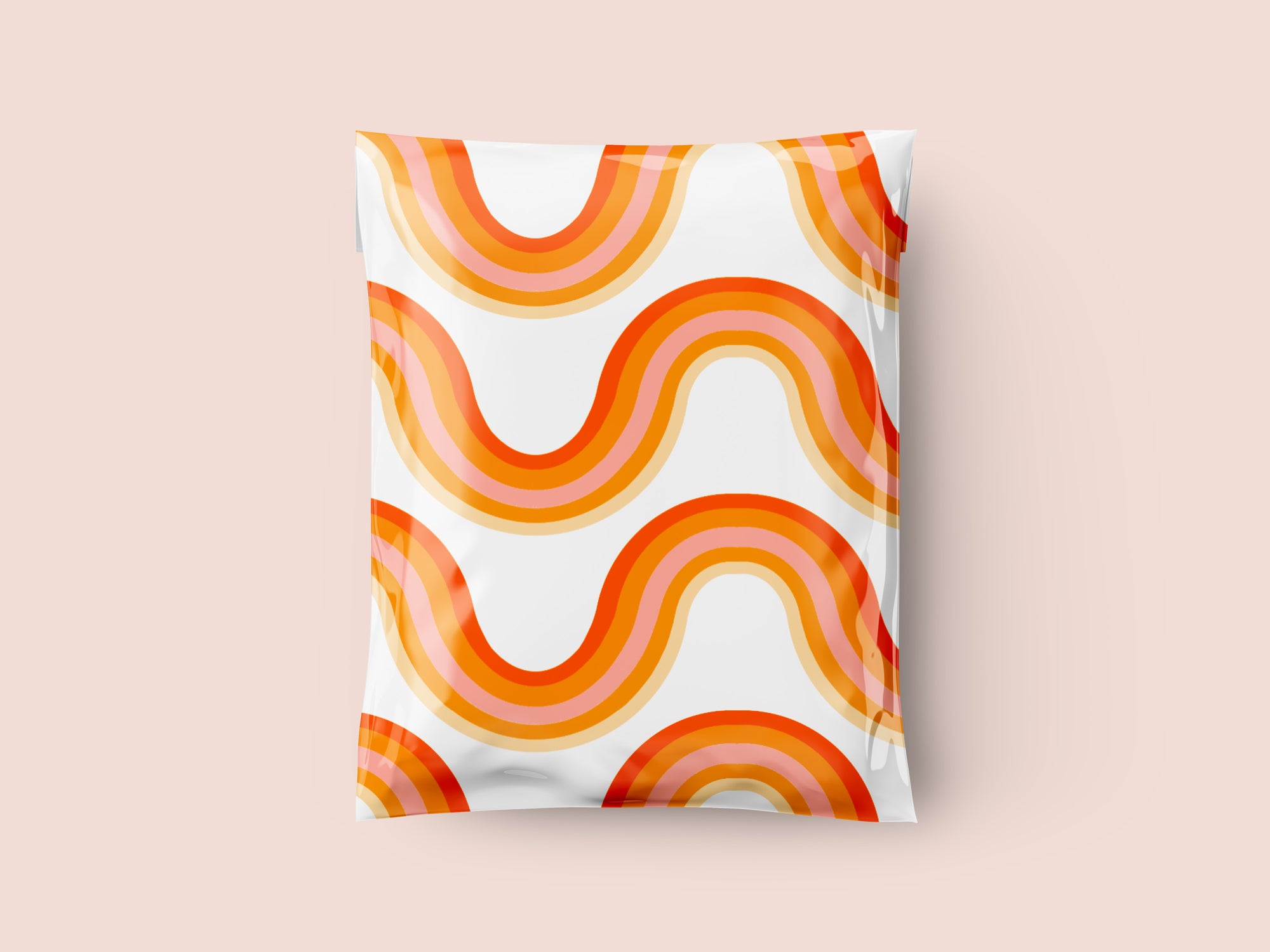 10x13" Retro Rainbow Poly Mailers