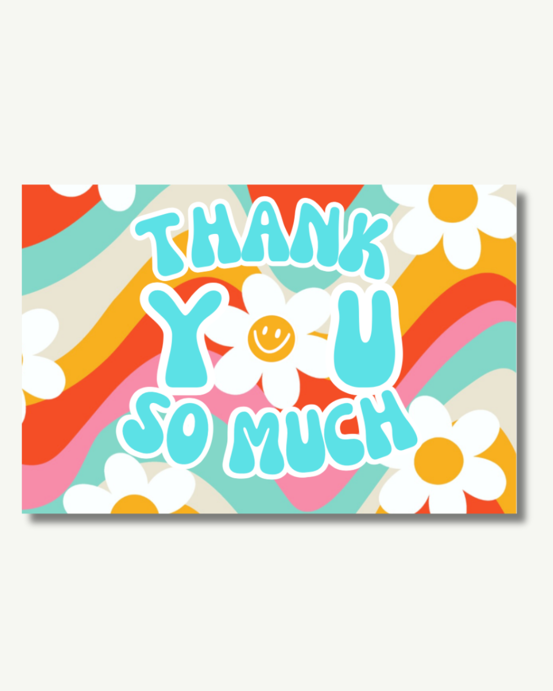 Rainbow Floral Insert Cards