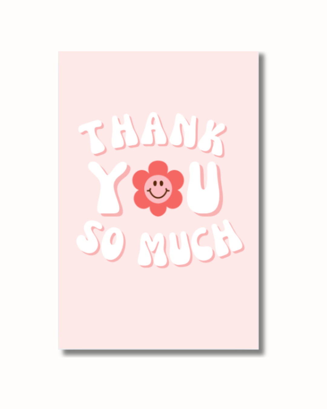 Retro Flowers Insert Card