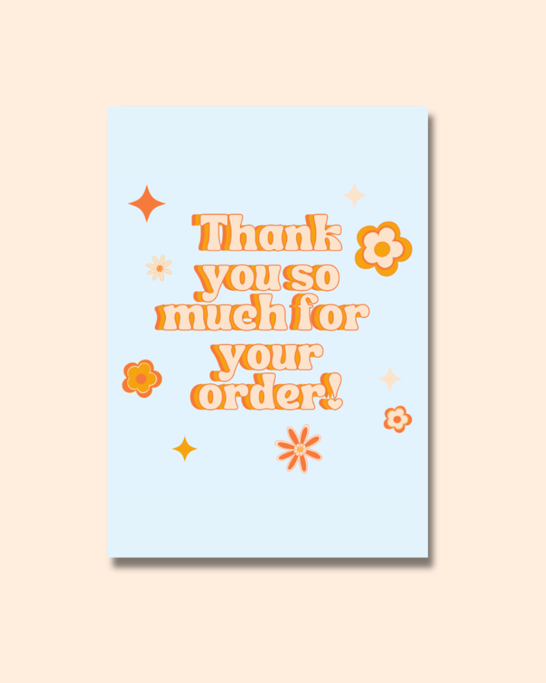 Thank You Insert Card