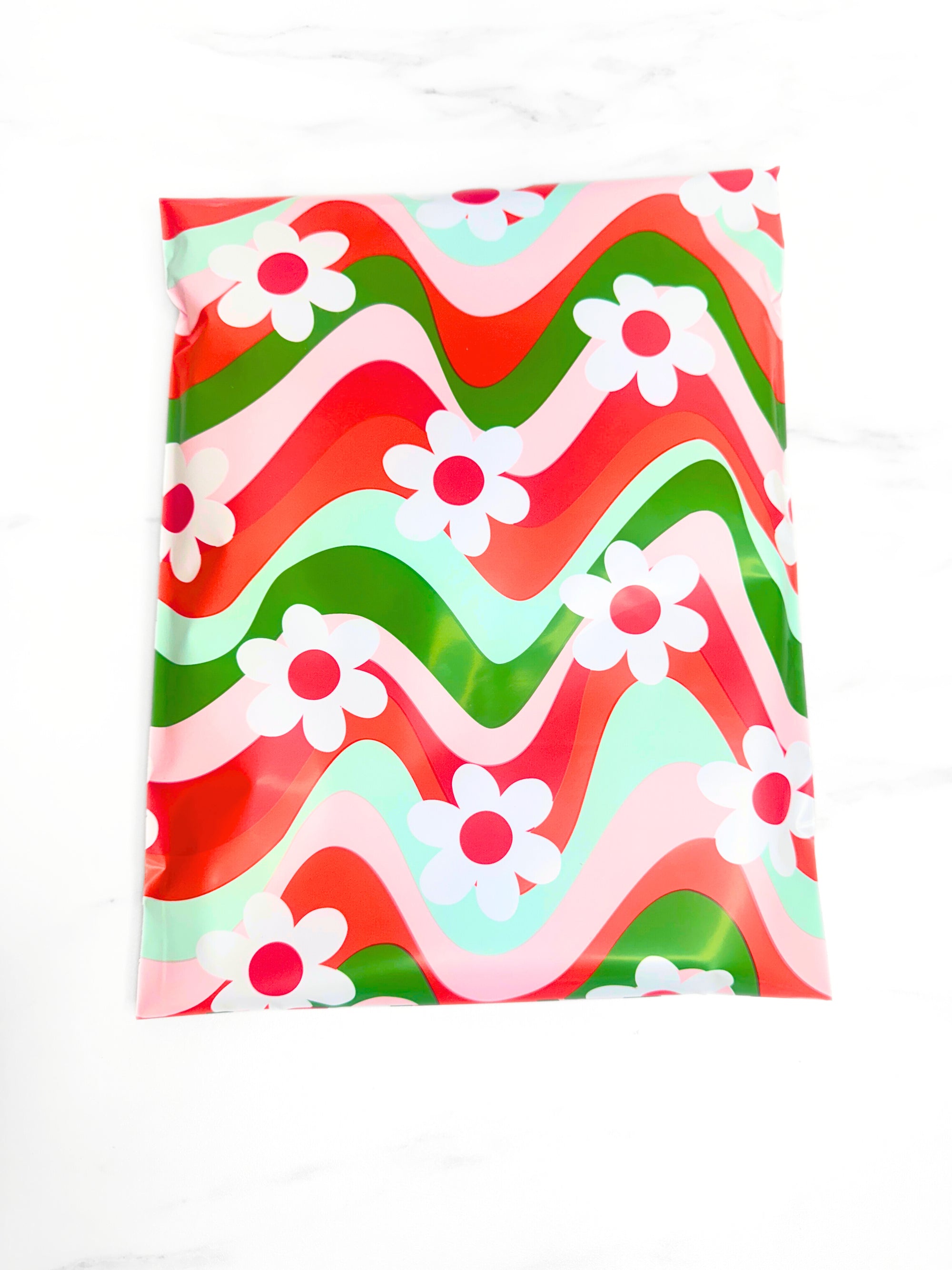 10x13" Rainbow Wave Poly Mailer