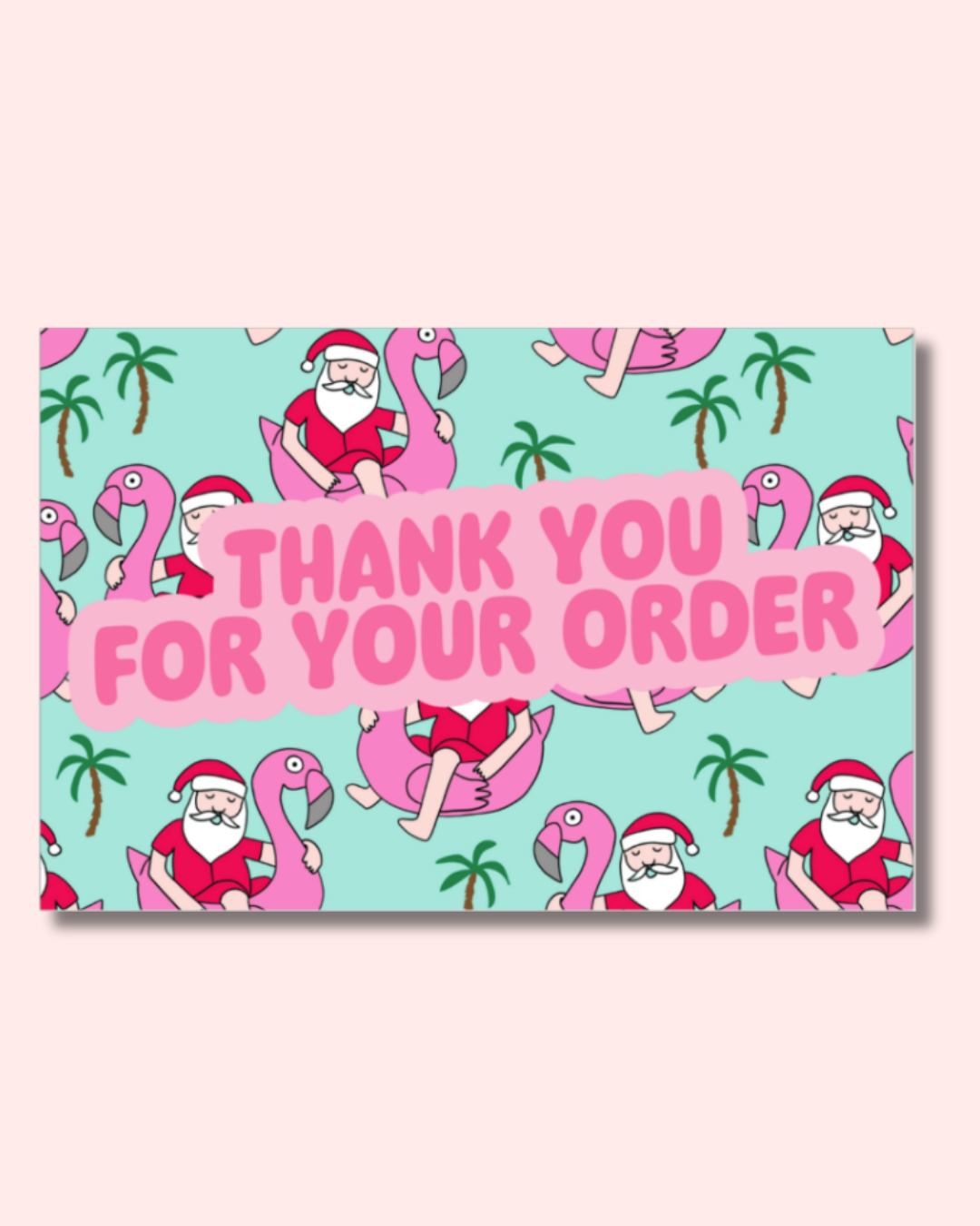 Christmas Thank You Insert Card