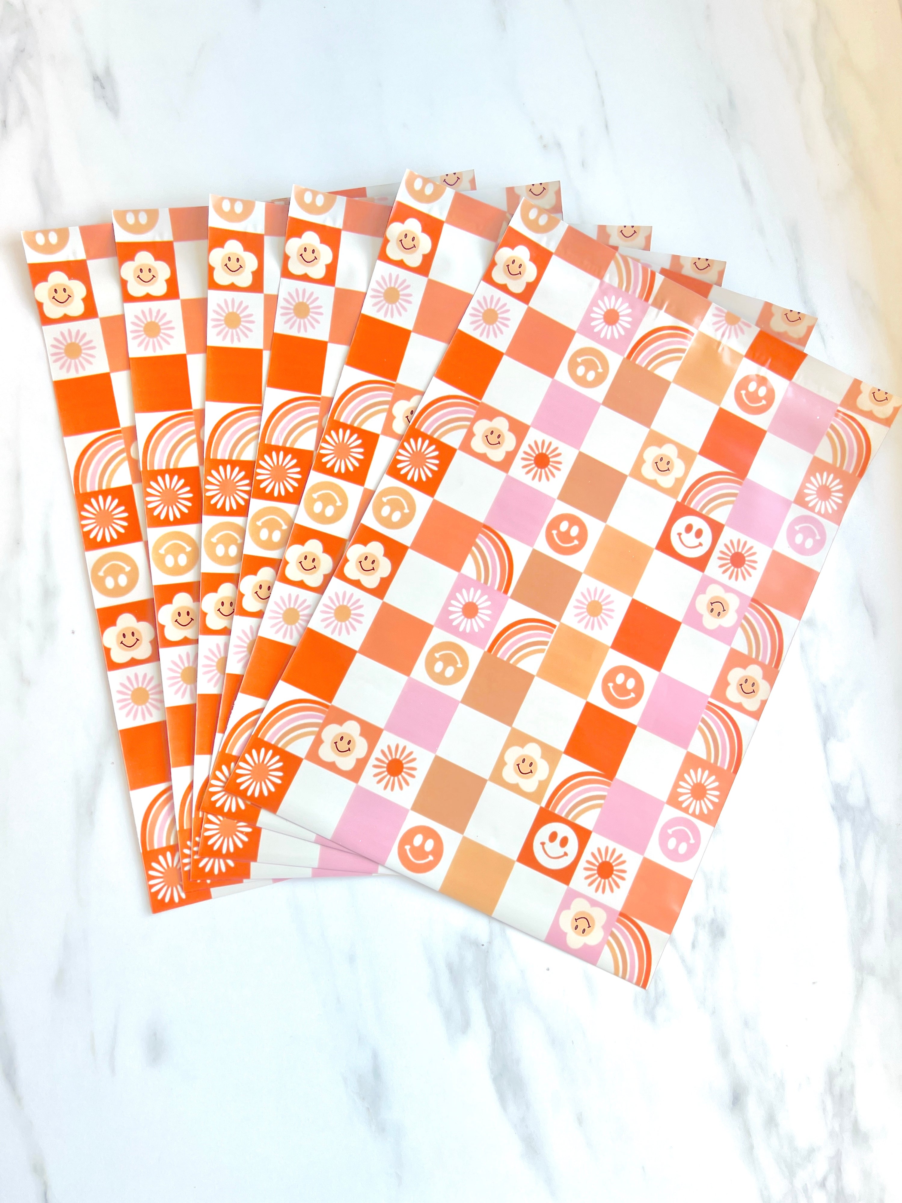 10x13" retro checkered mailer