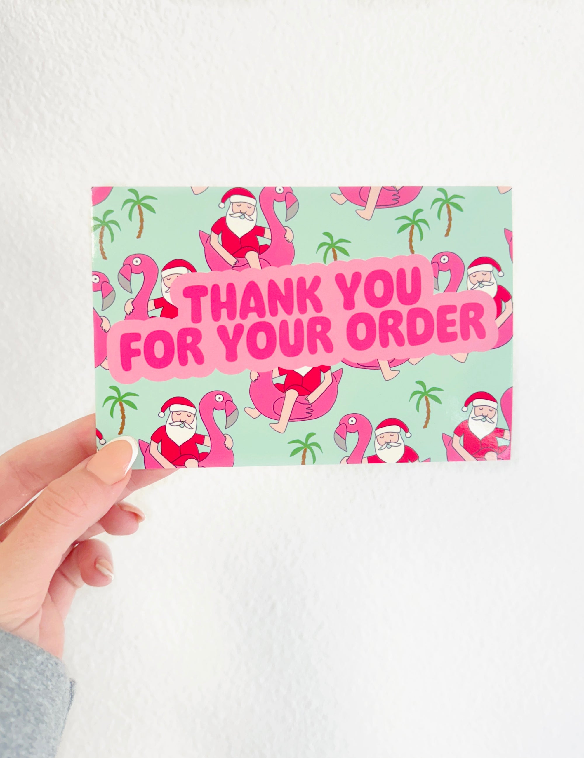 Christmas Thank You Insert Card