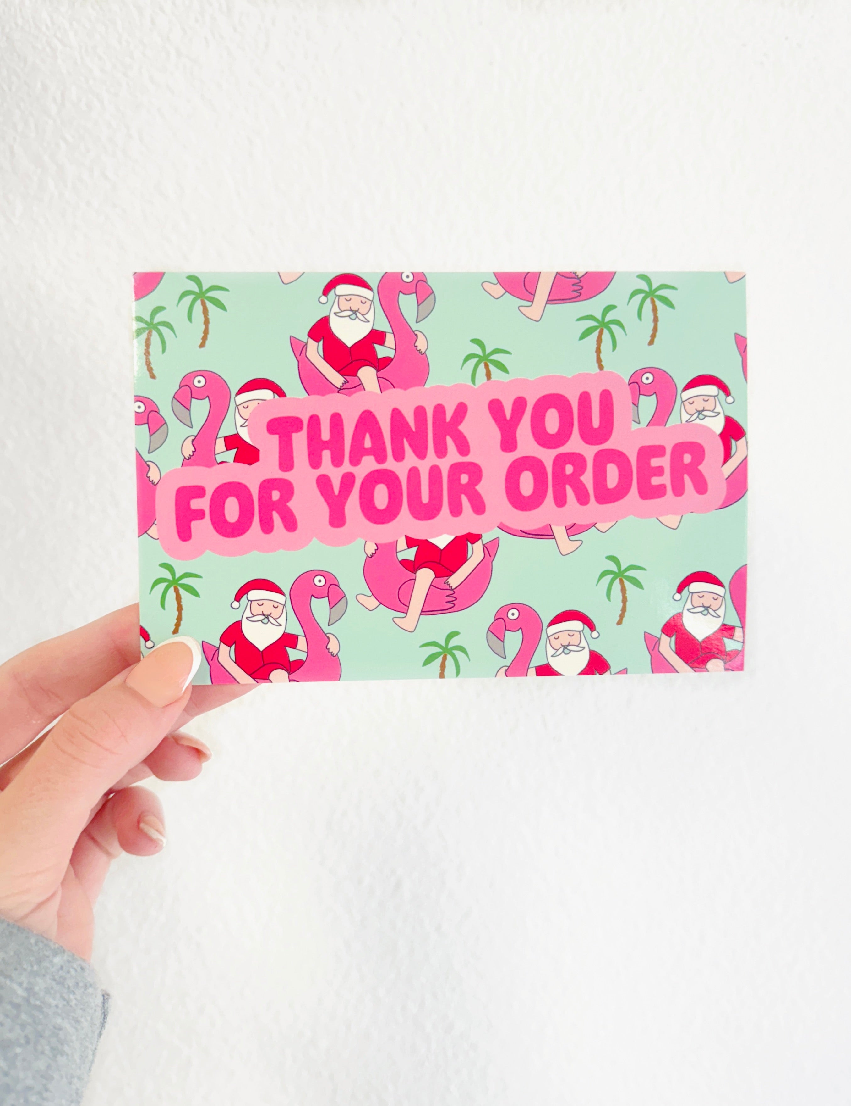 Christmas Thank You Insert Card