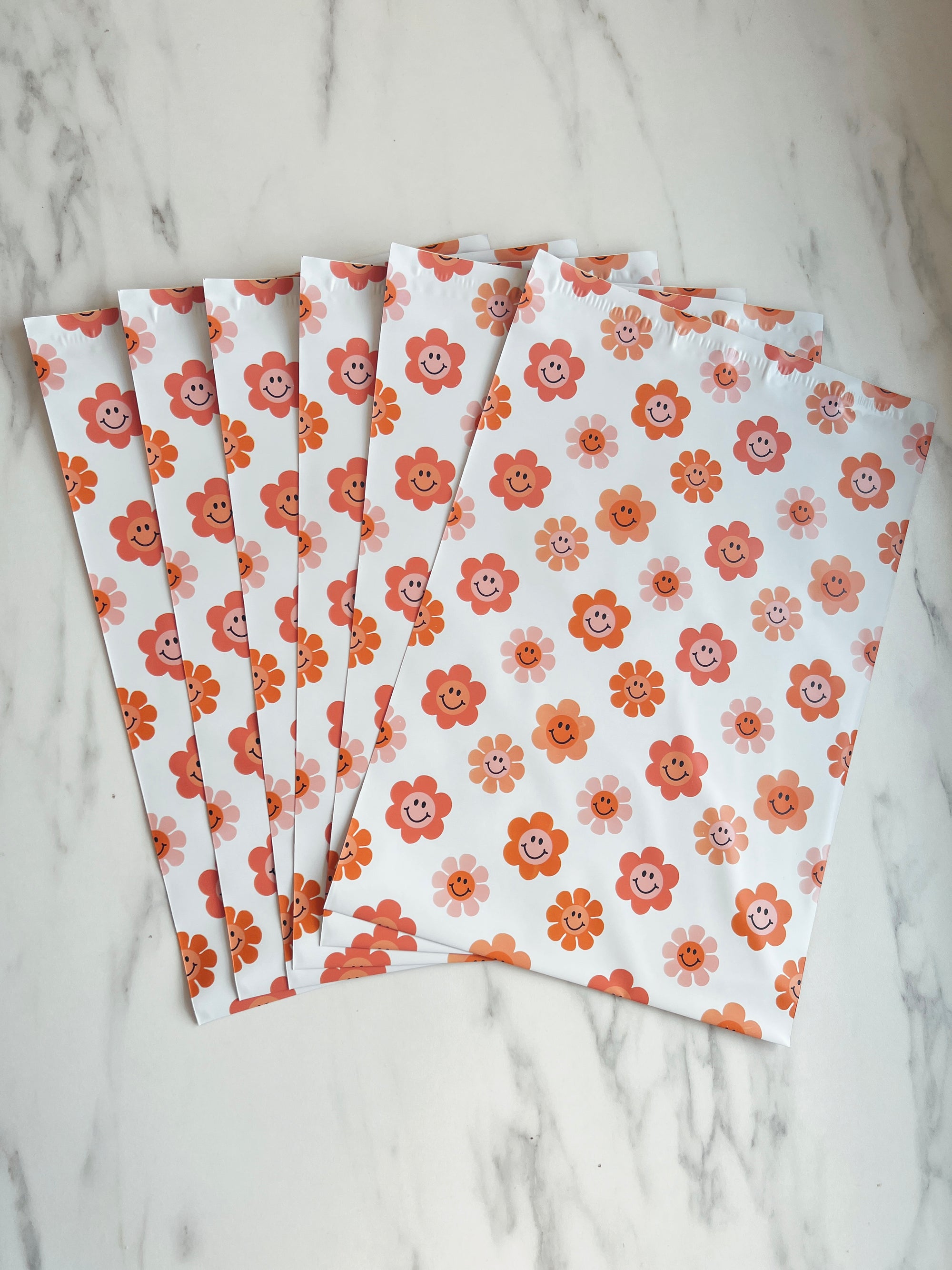 IMPERFECT! 10x13" retro flowers mailer