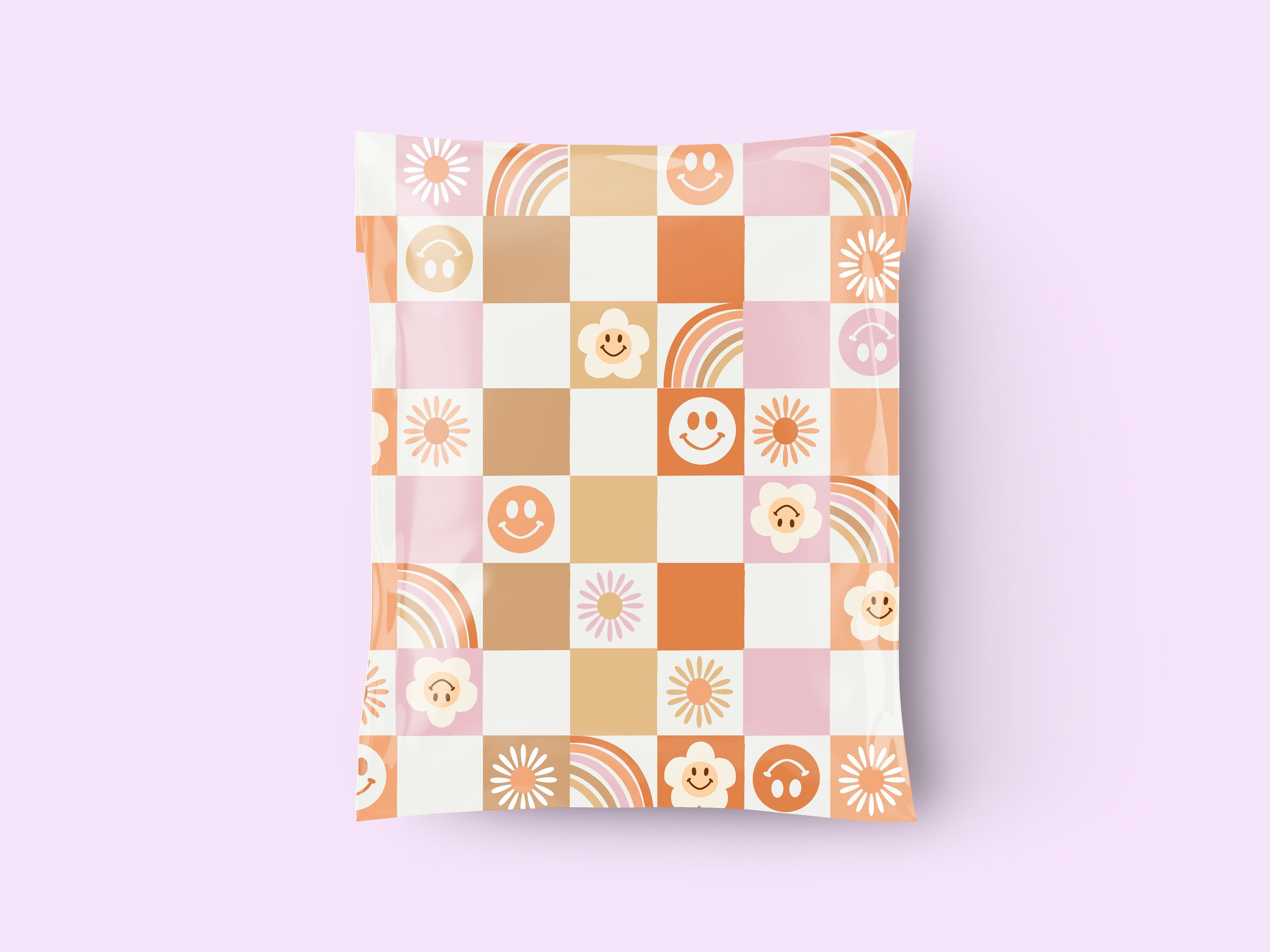 IMPERFECT! 10x13" retro checkered mailer